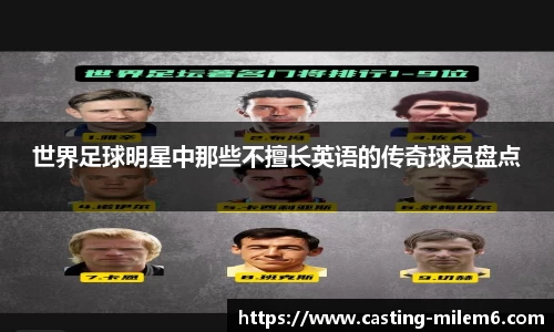 世界足球明星中那些不擅长英语的传奇球员盘点